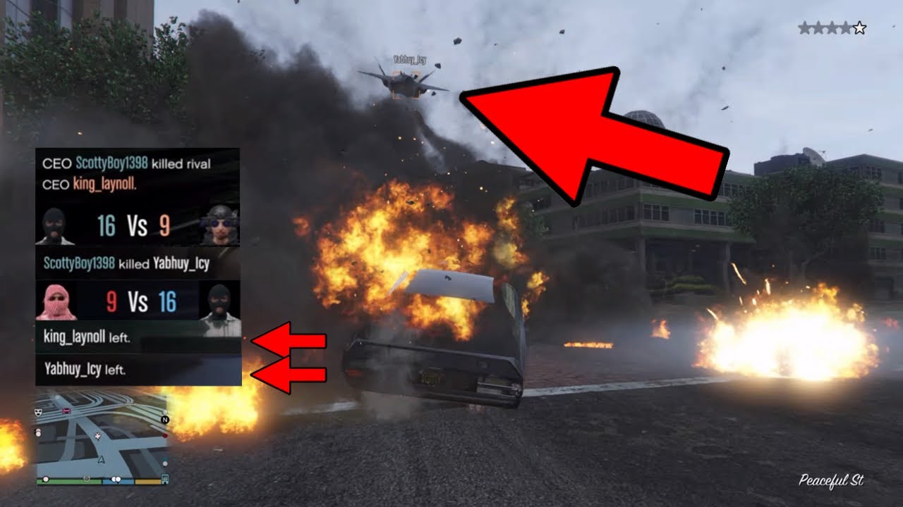 Wannabe tryhard griefers always rage quit when someone better beats them (GTA 5 Online)