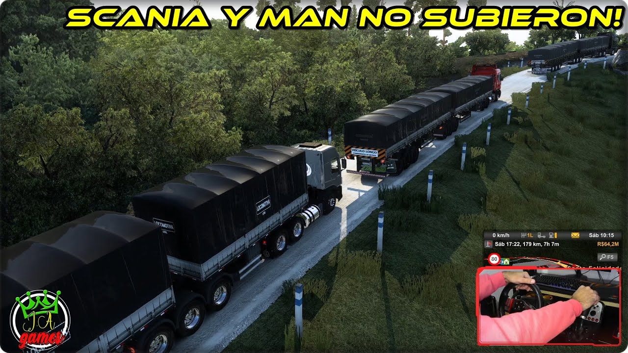 CONVOY ETS 2 - MAN 540 SCANIA 480 Y VW CONSTELLATION 440 + BITREM - MAPA SUL PARANA - ETS2 MODS 1.44
