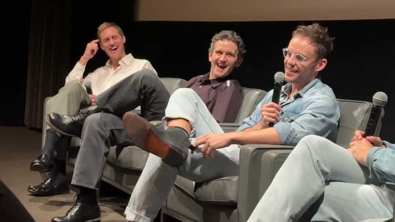 Pillion Q&A with 亞歷山大·史柯斯嘉 Alexander Skarsgård, 哈利·米爾林 Harry Melling & Harry Lighton 哈利·萊頓 11/16/25.