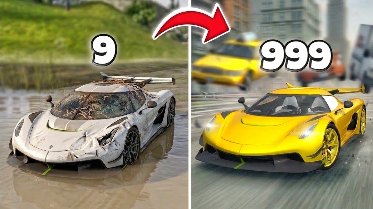Upgrading Koenigsegg Jesko 9 to 999 Speed💀| Extreme Car Driving Simulator 😱|
