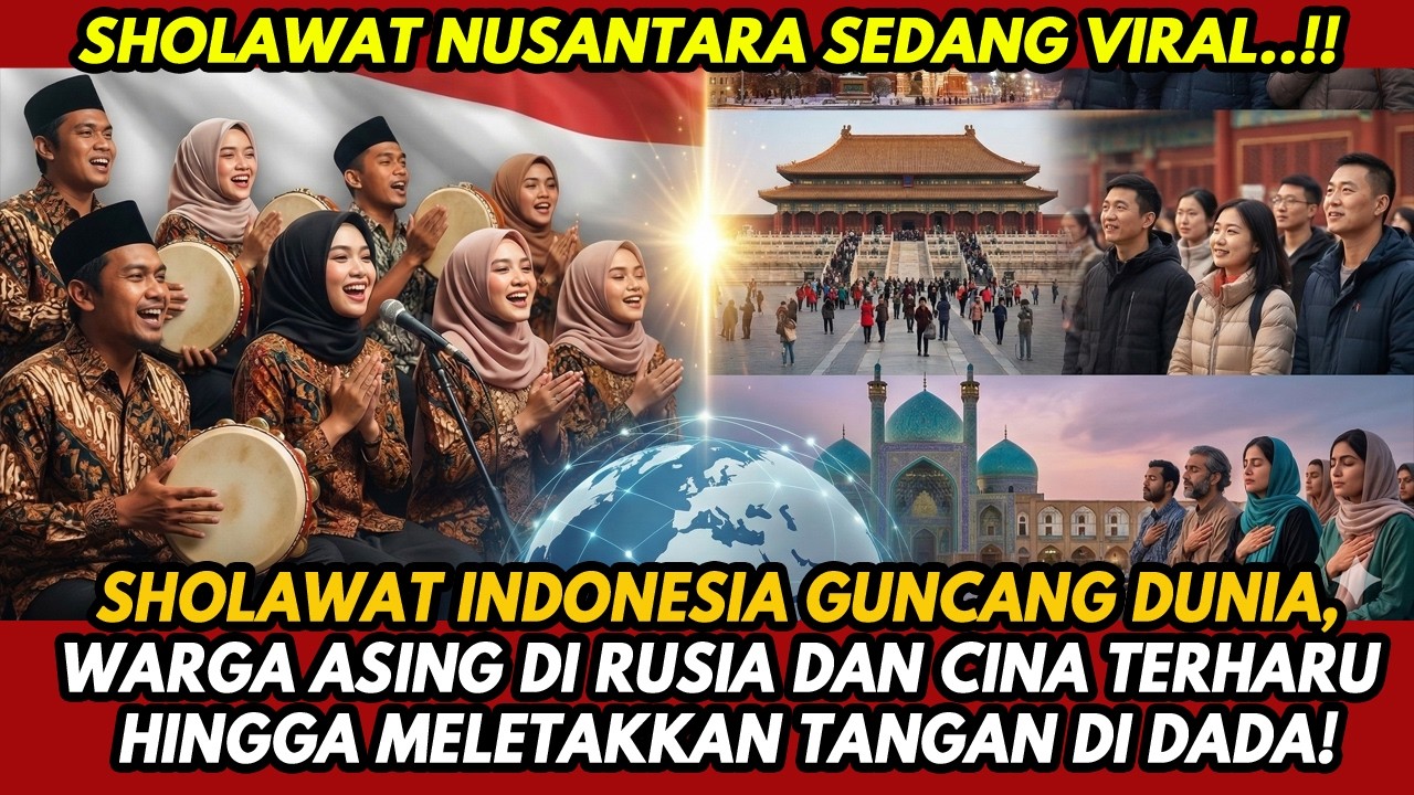 TAK BISA BERKATA-KATA! Reaksi Spontan Bule Dengar Sholawat Indonesia Ini Bikin Merinding Satu Dunia!