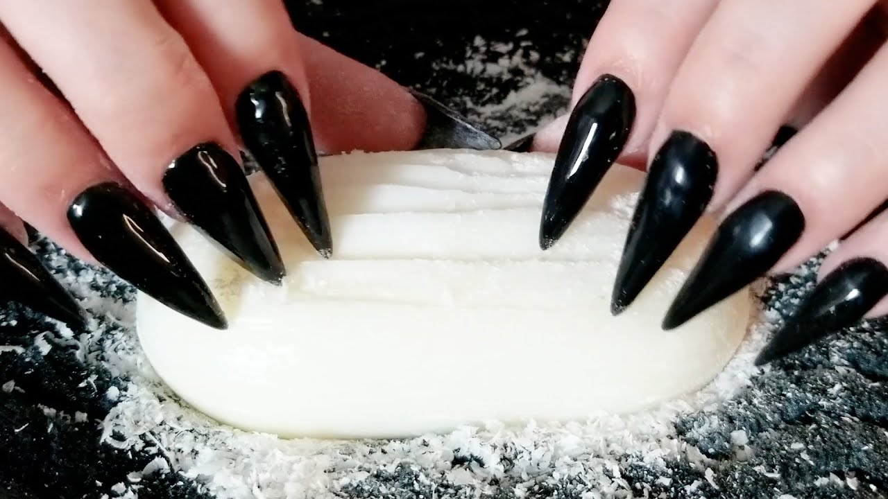 ASMR Soap Scratching & Scraping (With No Talking) ASMR Long Nails, Bassy Scratching 😵