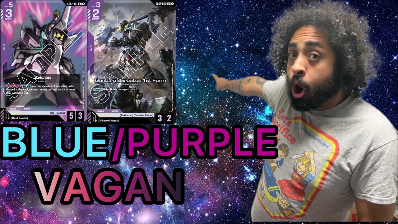 Gundam TCG GD02: Blue/Purple Vagan