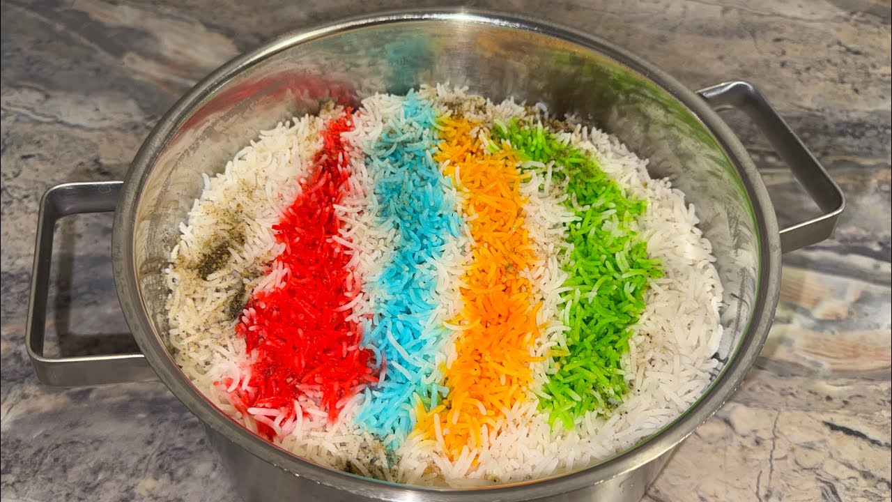 How to make a Colorful Rice at Home  | Quick Recipe | MK Food Secret
