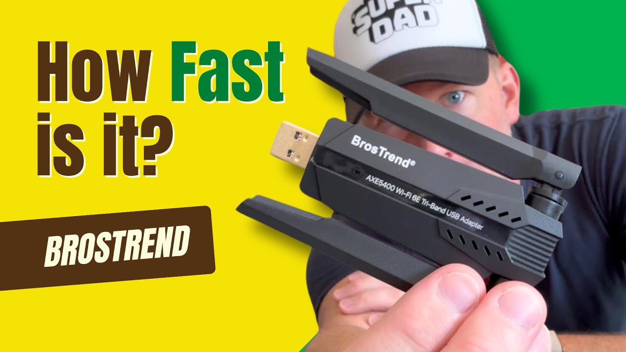 Best Wi-Fi Adapter for PC Desktop: BrosTrend 6 GHz AXE5400 review