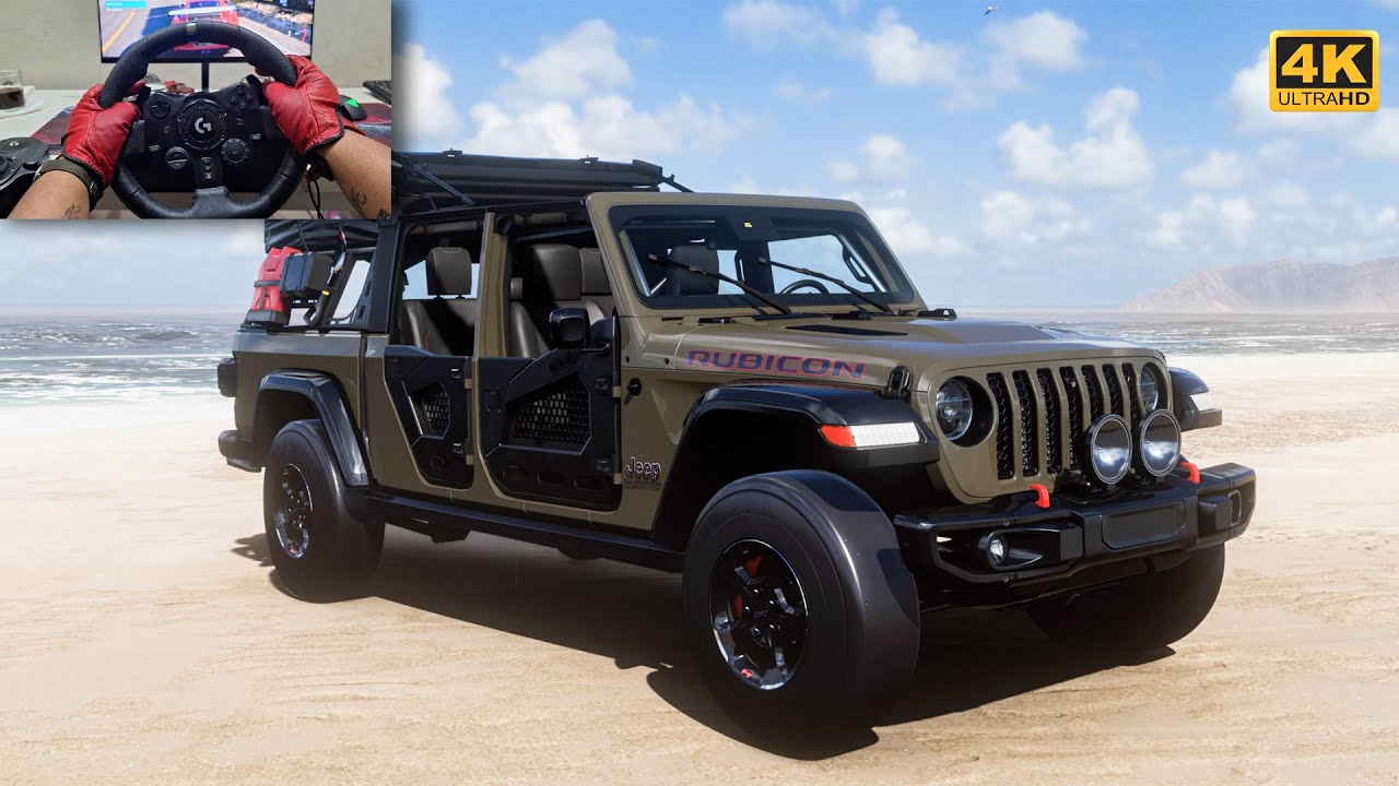Jeep Gladiator Rubicon - Forza Horizon 5 | Logitech G923 Steering Wheel [4K]