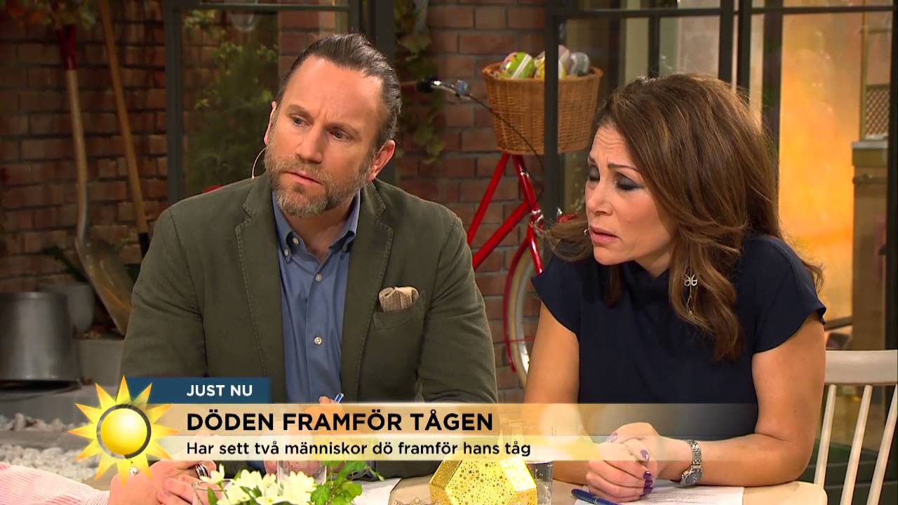 Lokföraren Kim har sett två människor dö framför hans tåg - Nyhetsmorgon (TV4)