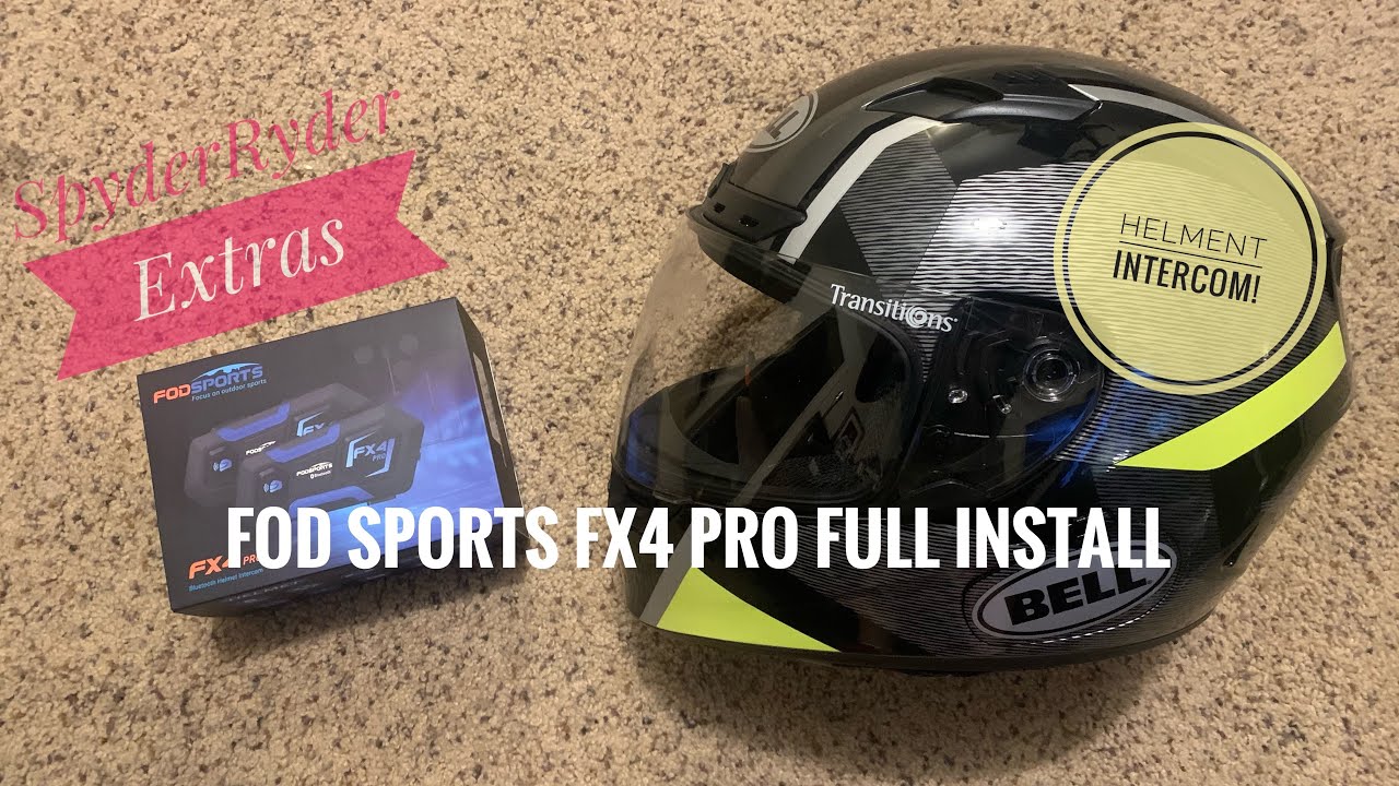 FOD Sports FX4 Pro Helmet intercom installation