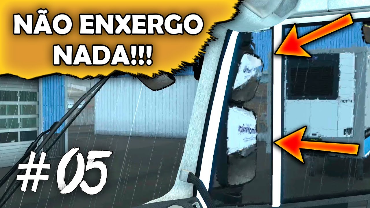 ETS2 Vida Real #05 - Horários do cartão tacógrafo, indo carregar + manobra de baixo de chuva!!!
