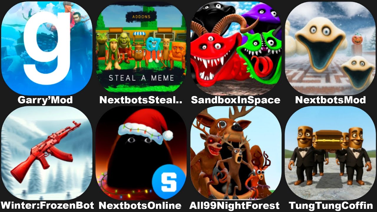 Hungry Worm in NextBots in Playground Mod,Sandbox in Space,99 Nights in the Forest,Tung Tung Coffin