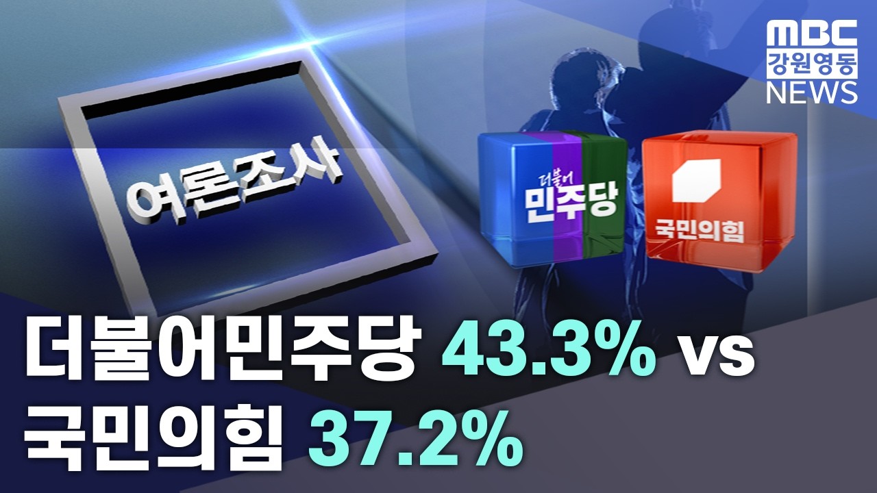 [정당지지도] 더불어민주당 43.3% vs 국민의힘 37.2%  20260211