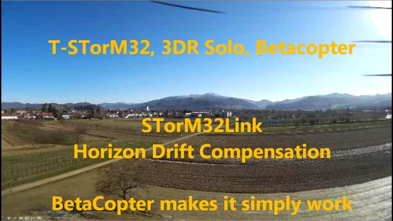 T-STorM32, 3DR Solo, BetaCopter: компенсация сноса горизонта в поворотах с большими перегрузками