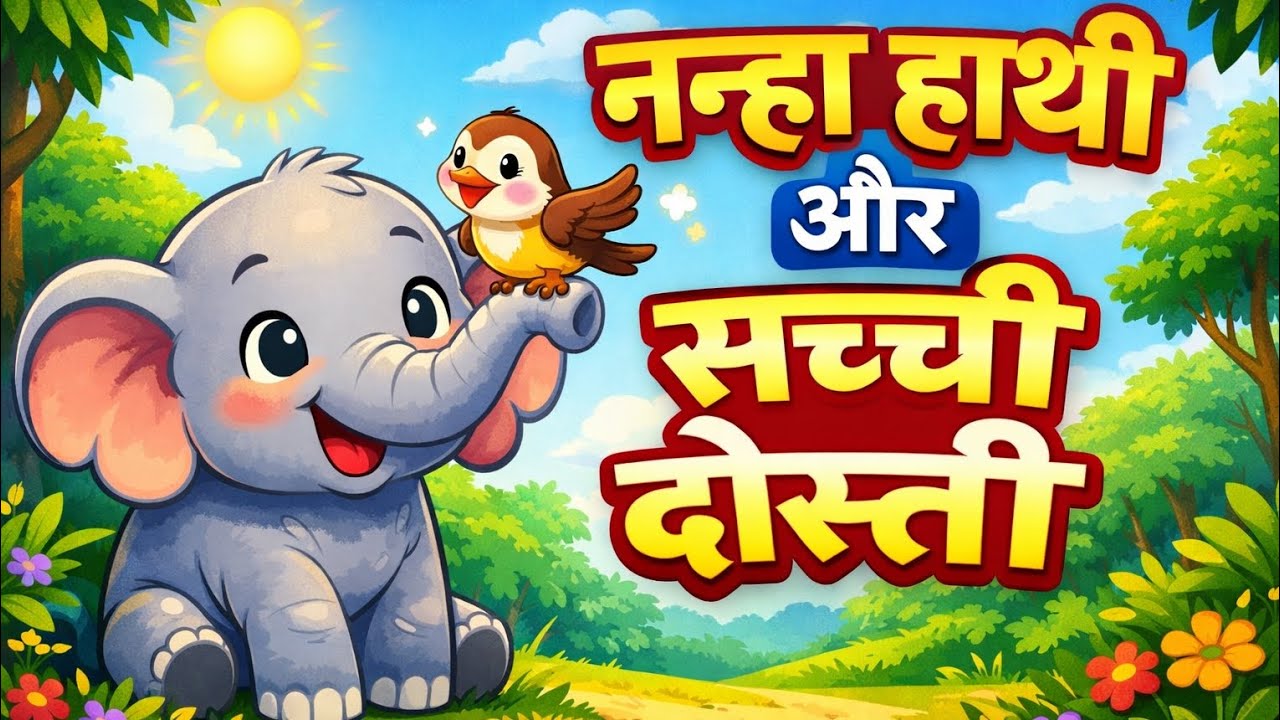 नन्हा हाथी और सच्ची दोस्ती | मोटू हाथी और प्यारी चिड़िया |सच्ची दोस्ती की कहानी | Moral Story 