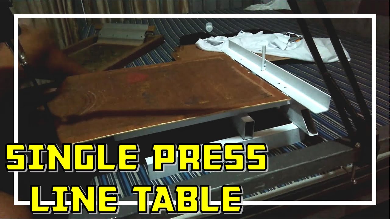 SILKSCREEN PRINTING My Single Station Line Table with Additional Feature