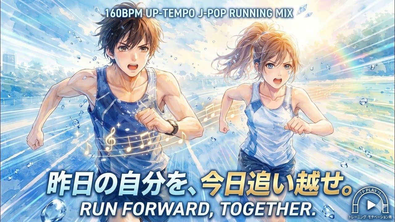 走リたくなるデュエット応援ソング ランニング作業用【160BPM】
