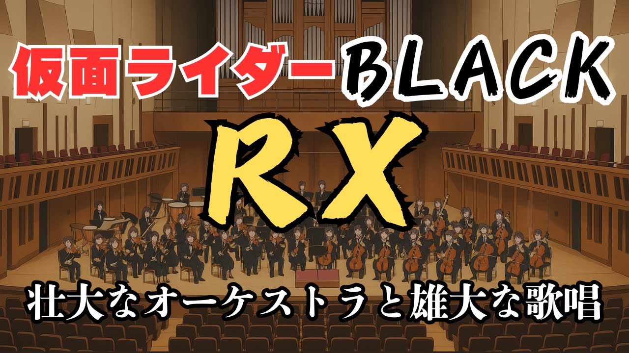仮面ライダーブラックRX/壮大なクラシックと雄大な歌唱/Kamen Rider Black RX Opening theme