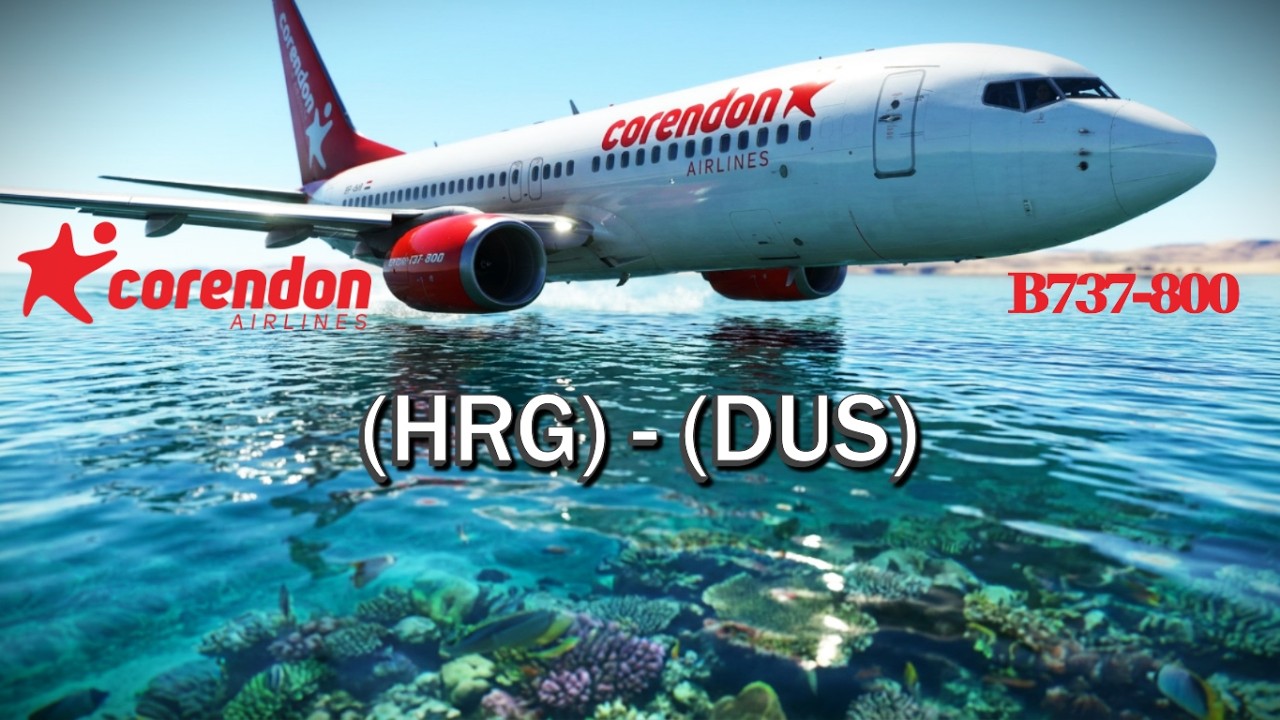 Hurghada [HRG] -D&uuml;sseldorf [DUS], Boeing 737-800, Corendon Airlines, Egypt - Germany 