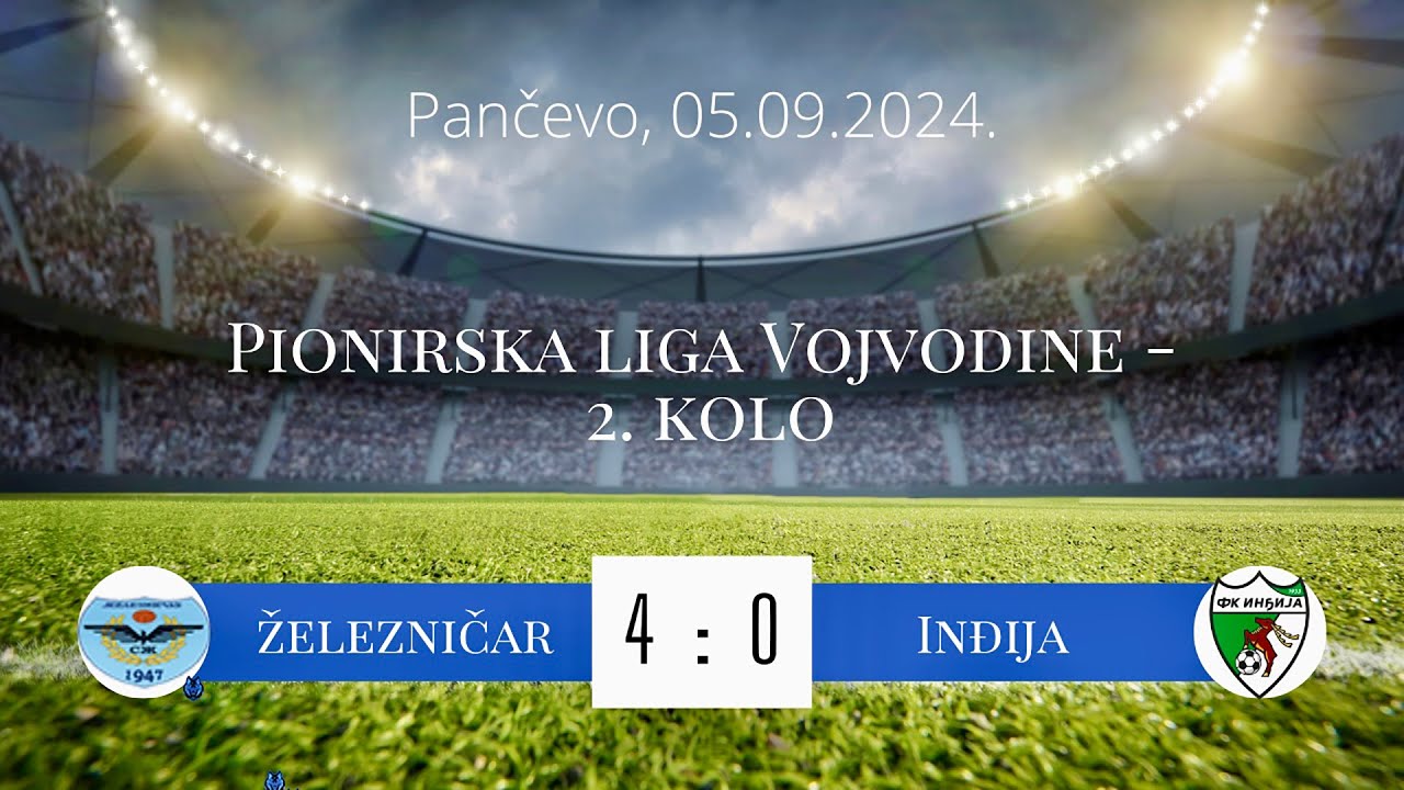 PIONIRI: FK Železničar - FK Inđija Toyo Tires 4:0 (2:0)