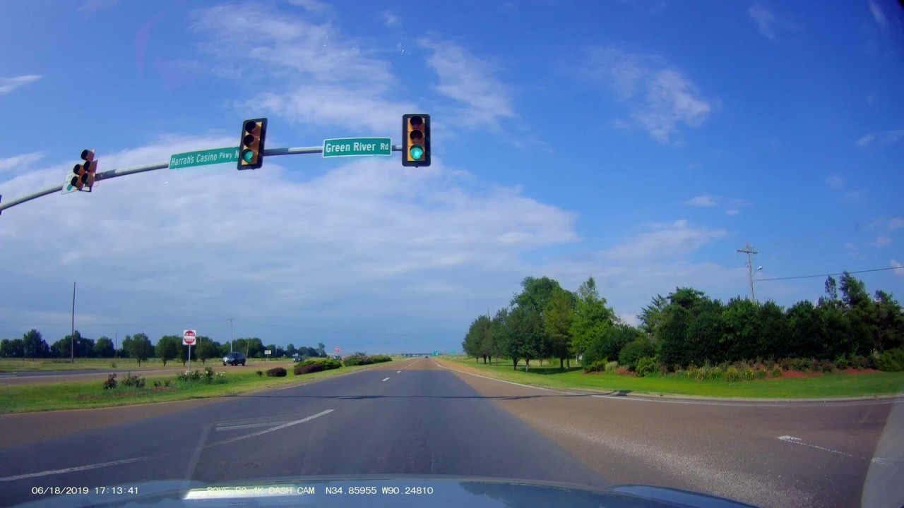 On Highway 61 (U.S. Route 61) Near Tunica, Mississippi Heading Towards Memphis, Tennessee