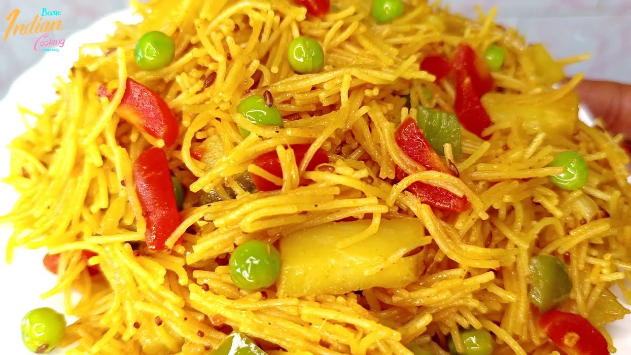 नमकीन सेवइयां बनाने की विधि | Namkeen Seviyan Recipe | Basic Indian Cooking | Breakfast Recipes