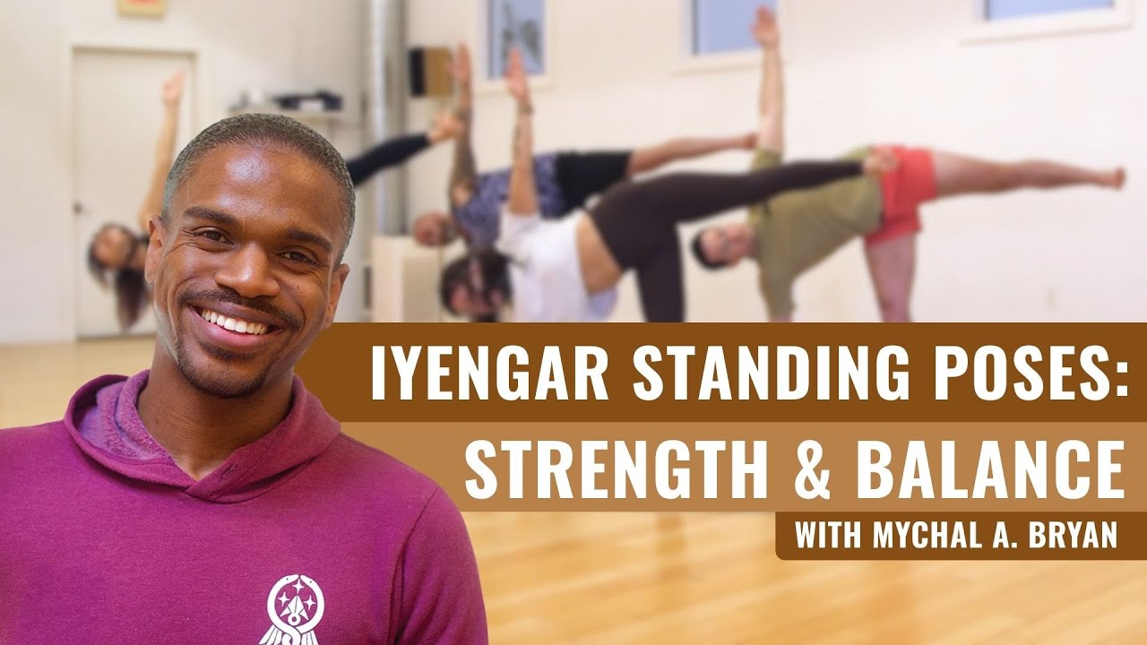 Iyengar Yoga for Beginners | Building Strength & Balance (Virabhadrasana I & Ardha Chandrasana)