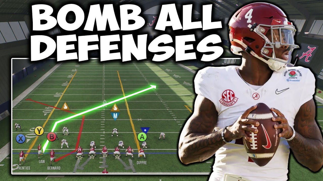 College Football 25 Over Powered One Play TOUCHDOWN