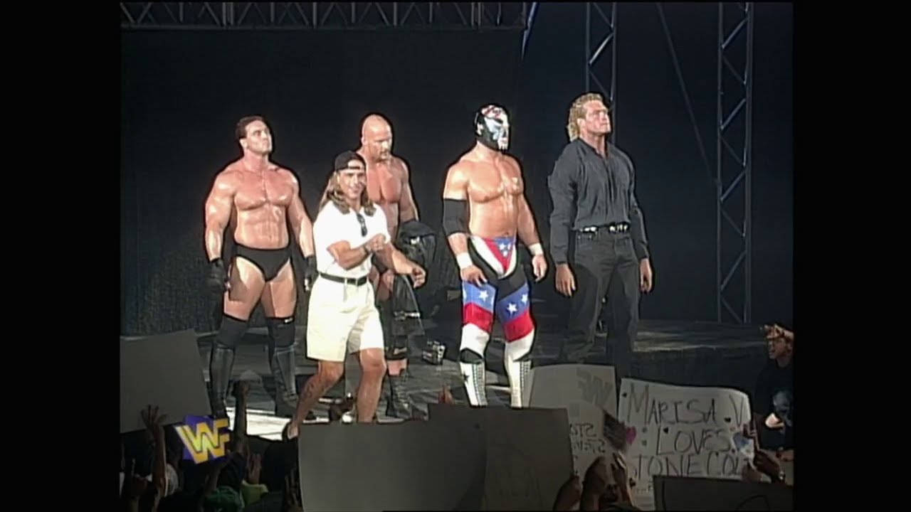 The Patriot WWF Debut! feat Sycho Sid, Steve Austin, Ken Shamrock & Shawn Michaels 1997