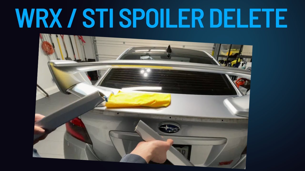 WRX / STI OLM Paint Matched Trunk Hole Delete (Spoiler Delete)