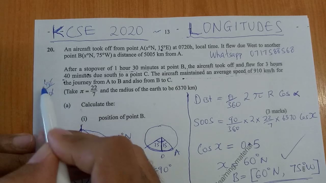 KCSE 2020 - LONGITUDES