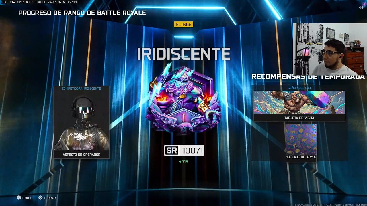 Rankeds 34 Kills on Iridiscent Lobby