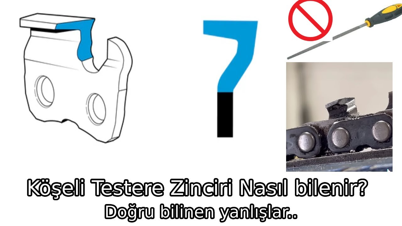 Köşeli Odun Motoru Testere Zinciri Nasıl Bileylenir? ⛓️🪚 | Adım Adım Doğru Bileme Rehberi