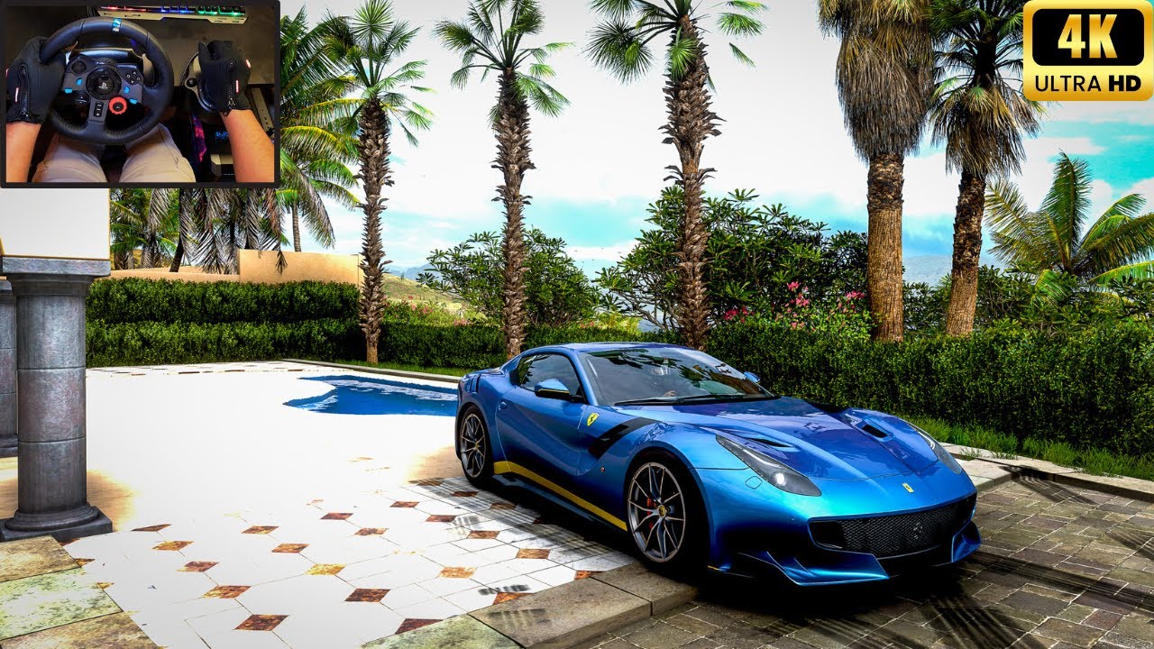Ferrari F12TDF Forza Horizon 5 | Logitech Steering Wheel Gameplay