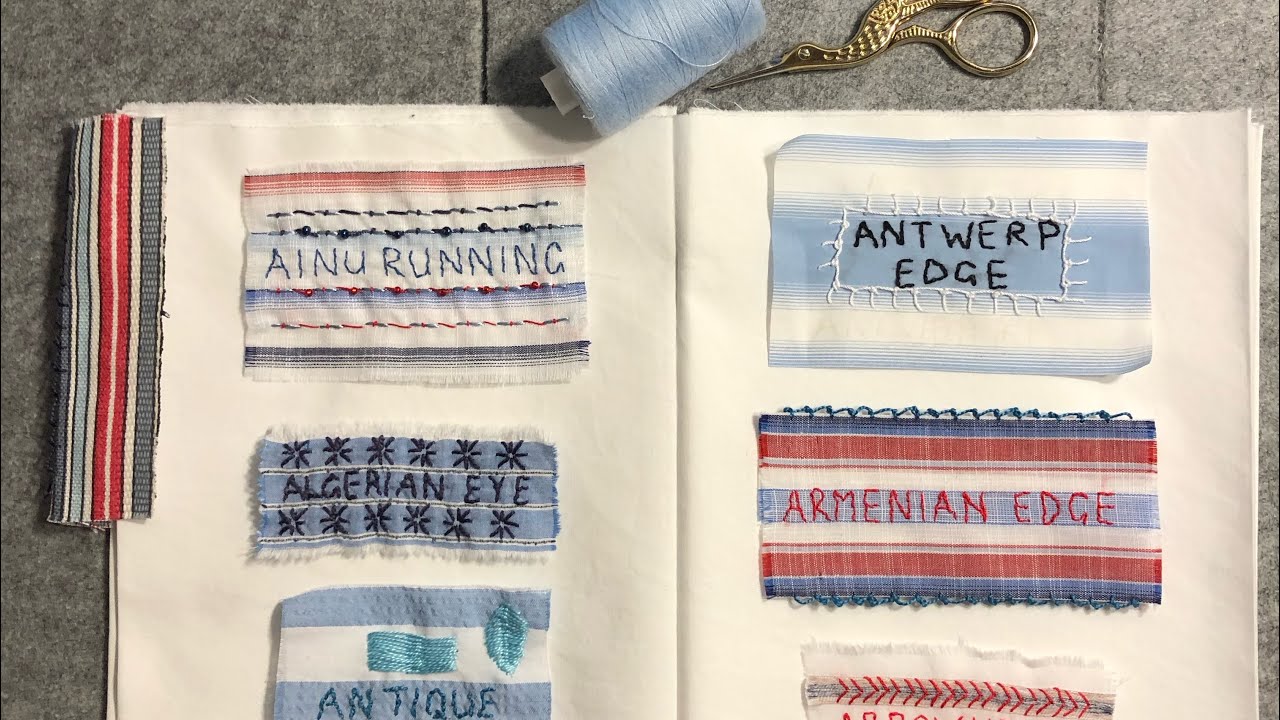 7. Ideas for putting your fabric book together - stitch along - fabric dictionary of stitches