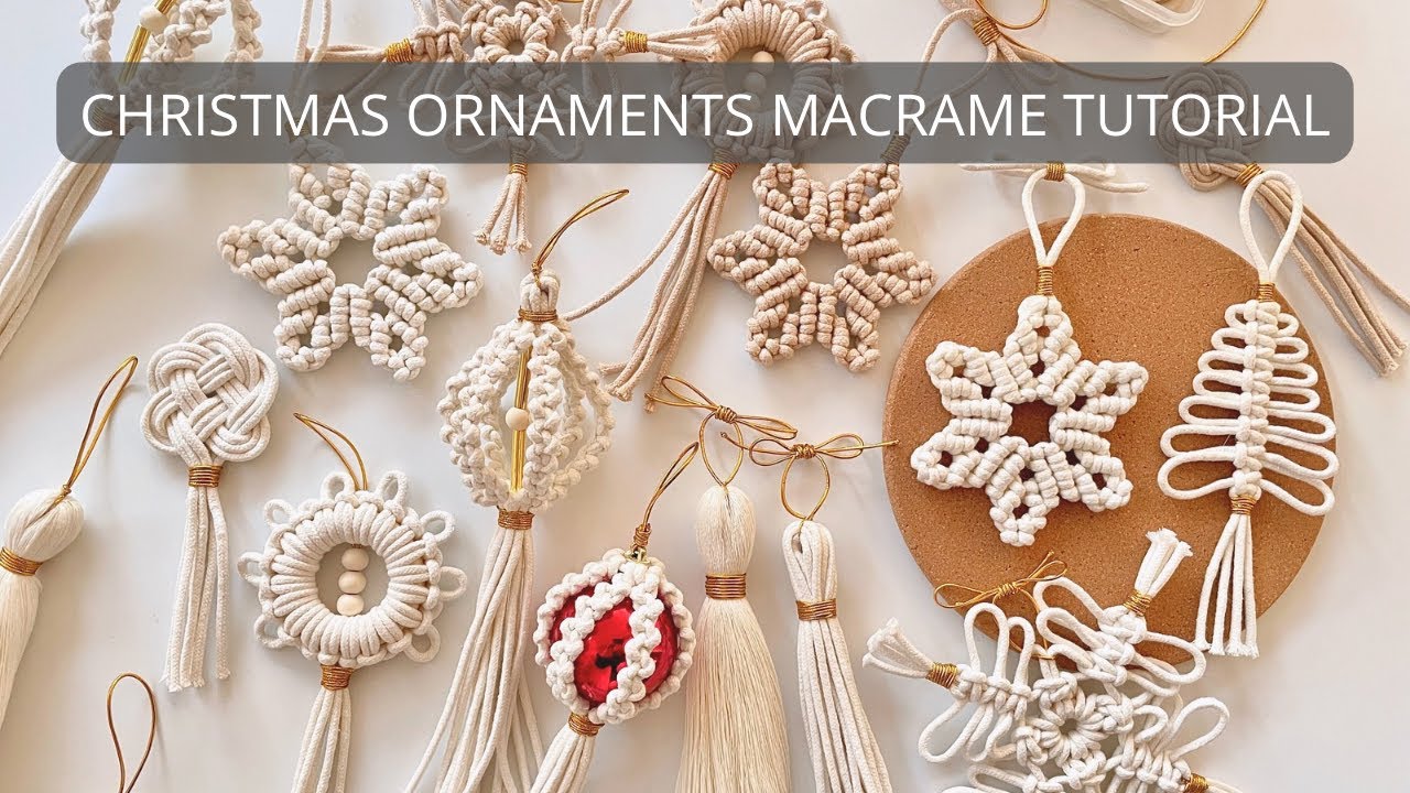 Новогодние игрушки макраме / Macrame Christmas ornaments