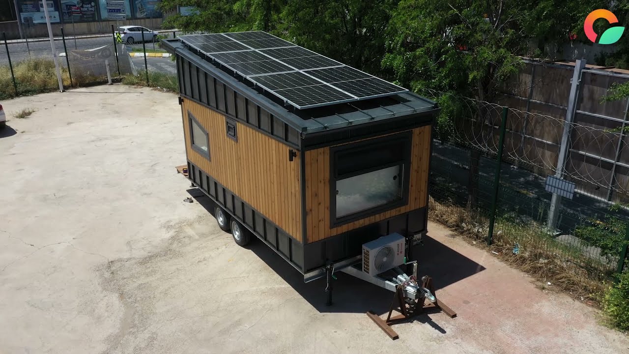 Solarçatı'lı Tiny House Güneş Enerjisinden Kendi Elektriğini Üretiyor!