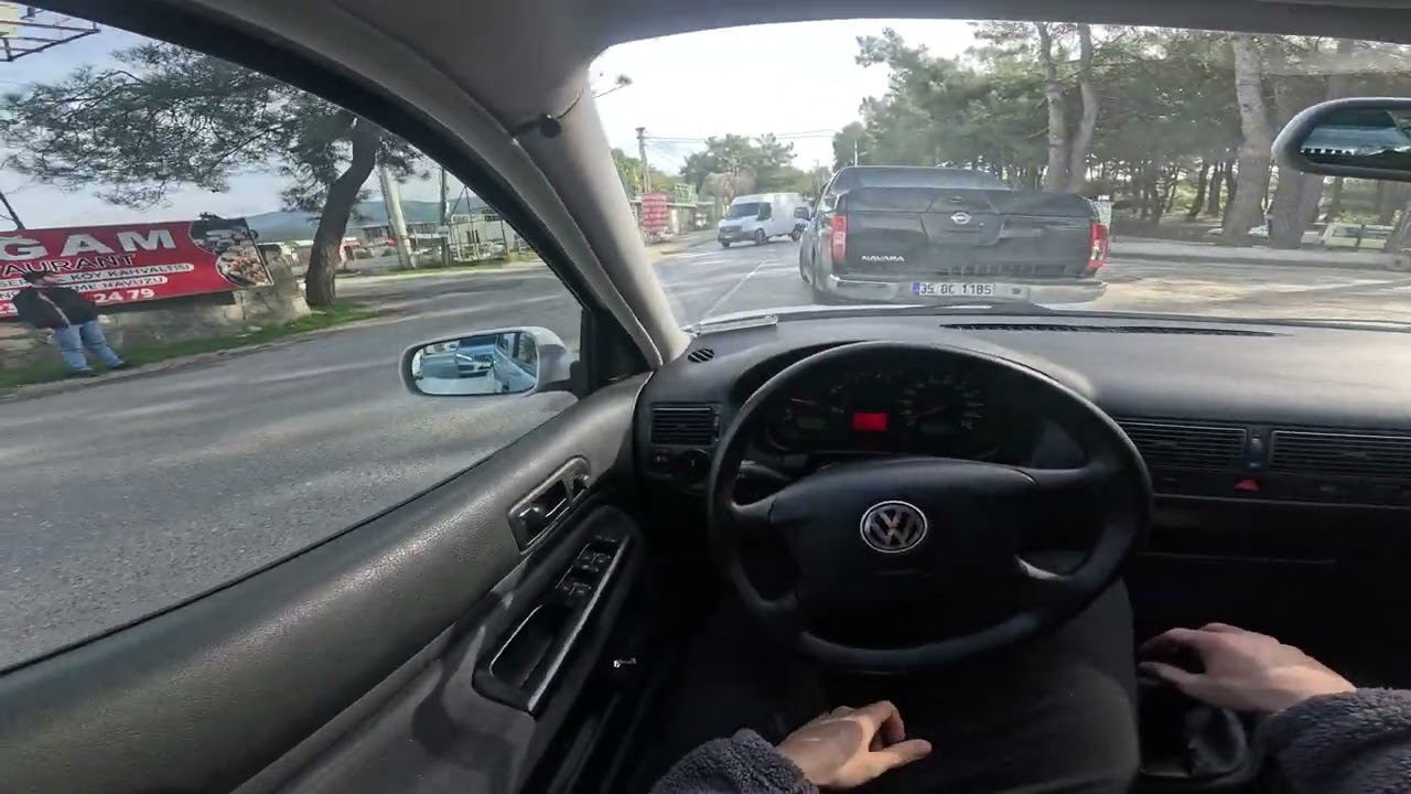 VOLKSWAGEN GOLF IV 1.9 TDİ  110 HP   DAYLİGHT DRİVE  POV ASMR (NO TALKİNG)    İZMİR -  BUCA