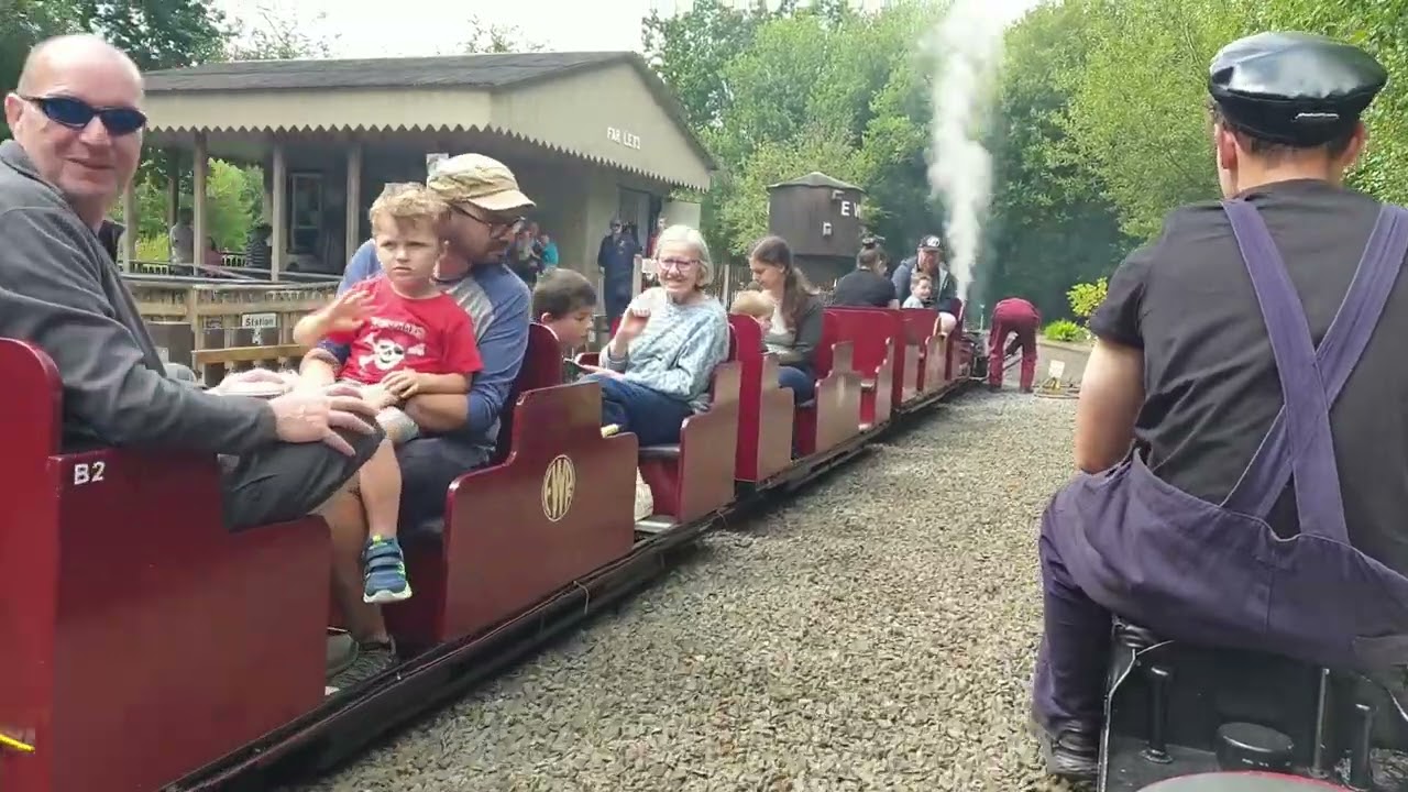 KINGSBURY WATER PARK   ECHILLSWOOD  RAILWAY    2024    DOUBLE HEADING