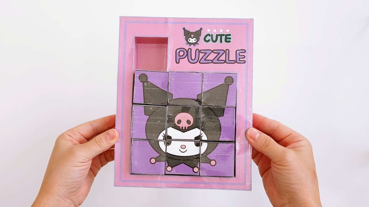 [Paper diy] CUTE PUZZLE 퍼즐만들기 #sanrio #산리오 #kuromi 