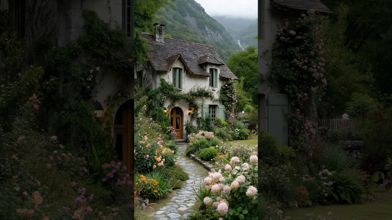 Peaceful Cottage Vibes, Relaxing Living Spaces, Natural Charm and Serene Atmosphere