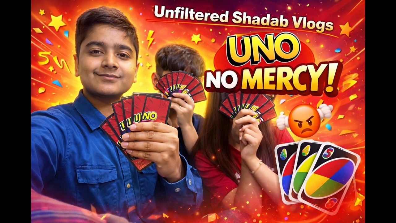 UNO No Mercy 😱 Full Masti + Pani Puri Banate Hue 🤤 | Unfiltered Shadab Vlogs
