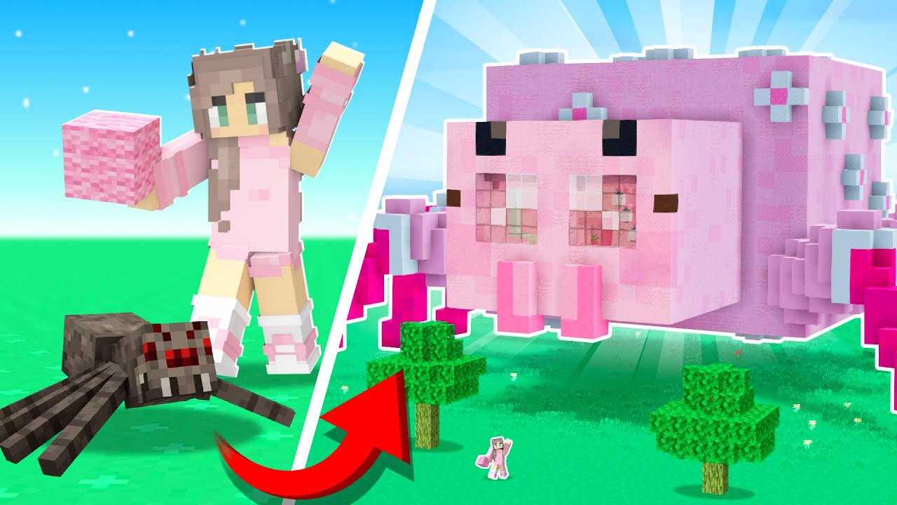 I Rebuilt Minecraft Mobs In PINK!