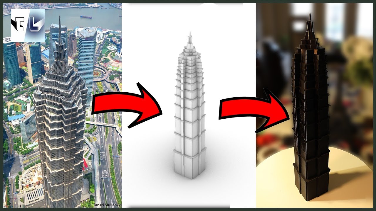 Pictures to Models - Shanghai Jin Mao Tower 金茂大厦 (History & Design)