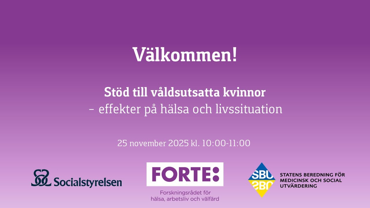 Stöd till våldsutsatta kvinnor – effekter på hälsa och livssituation