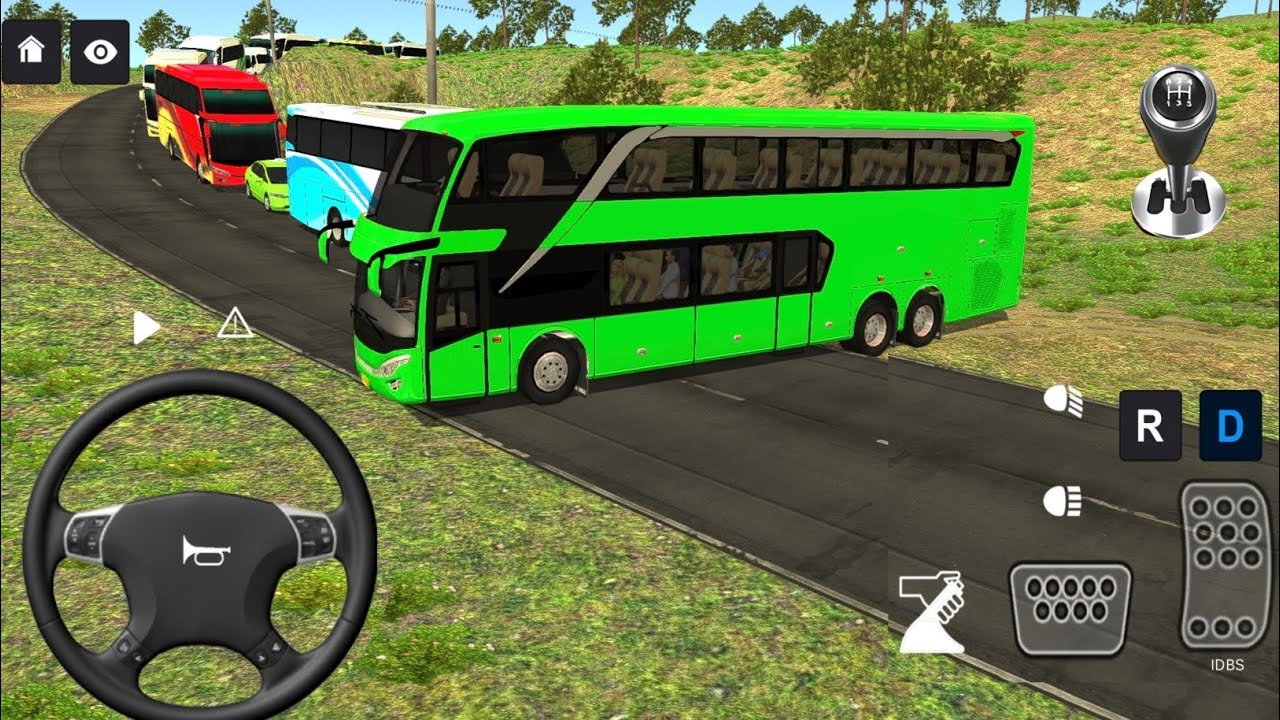 Indonesia Double Decker Bus Driving 😱🔥 | Euro Coach Bus Simulator Android Gameplay part- 20