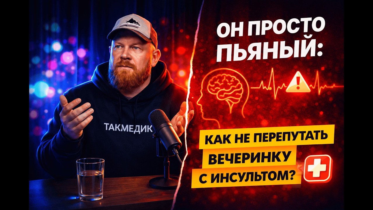 «Он просто пьяный»: как не перепутать вечеринку с инсультом?