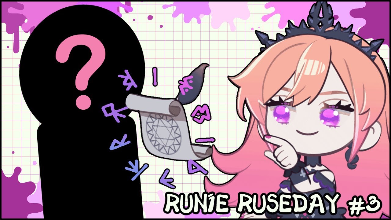 【RUNIE RUSEDAY #3】Drawing the RUNATICS!! I am your Creator ...