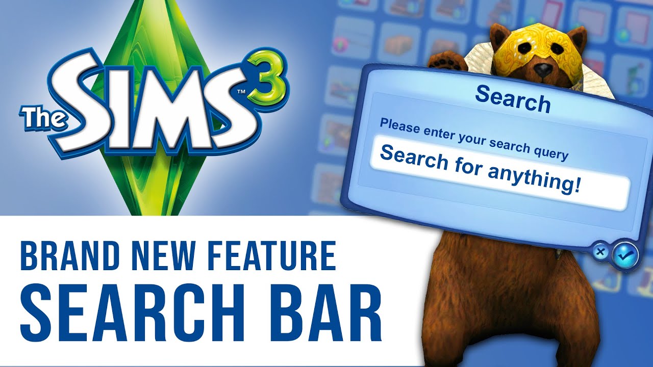 Sims 3 Just Got a Major Feature From Sims 4 | Catalog Search Bar Mod