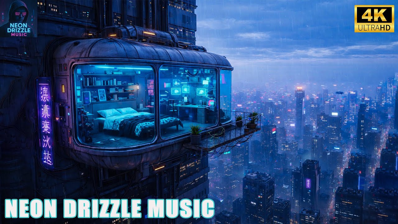 Lofi Rain in a Cyberpunk City 🌙 Relaxing Beats for Study, Focus, Stress Relief & Night Sleep