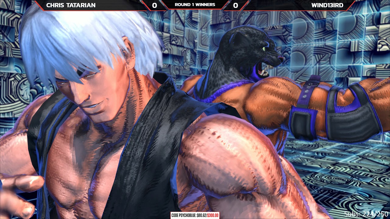 Street Fighter X Tekken @ Psychoblue Monthly - Chris Tatarian vs Wind13ird [4K/60fps]
