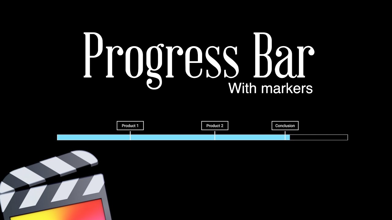 FREE Minimalist Progress Bar with Chapter Markers for FCPX | Final Cut Pro X Motion Templates